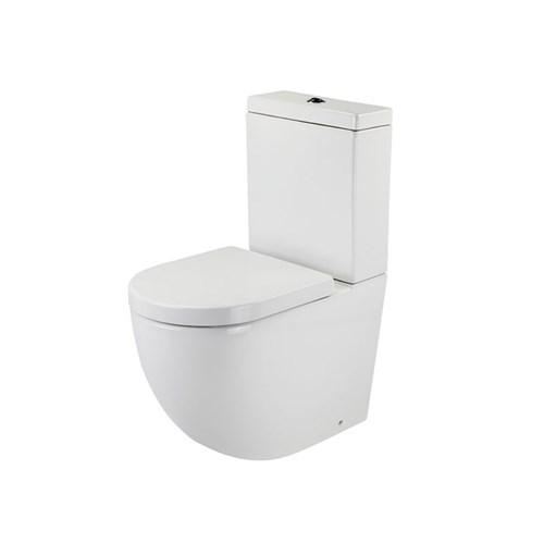 Harmony Lento Rimless Wall Faced Toilet Suite Back Entry With Soft Close Seat HARMONY11900