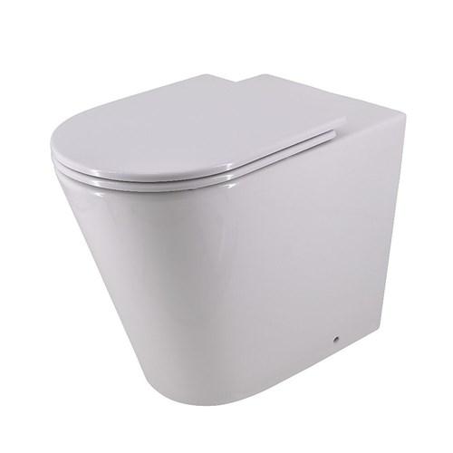 Harmony Bassini Wall Faced Easy Height Toilet Suite With Consealed Cistern & Thin Soft Close Seat HARMONY10650