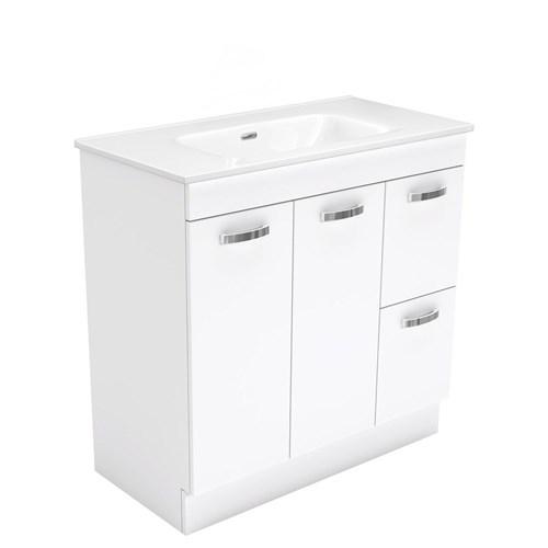 Fienza Joli Unicab Vanity On Kickboard 900mm 3 Taphole Right Hand Drawers JOL90NKWR-3