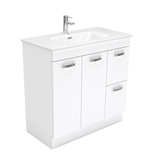 Fienza Joli Unicab Vanity On Kickboard 900mm 1 Taphole Left Hand Drawers JOL90NKWR