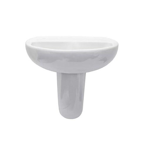 Enware Kolo Rekord Wall Basin 600mm No Taphole White KOL911600-100