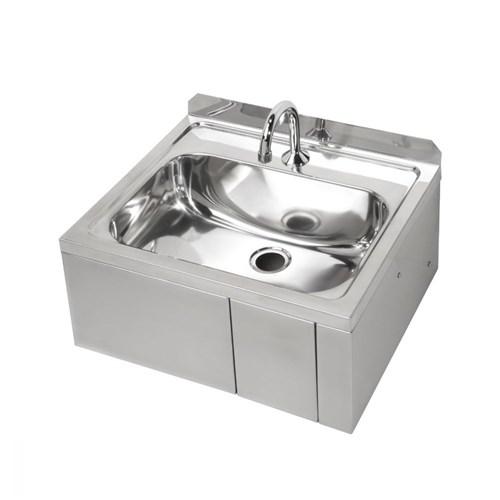 thumbnail image of Stainless Steel Knee Operated Timeflow Wall Basin With Brackets AB-KNEEHB-TF