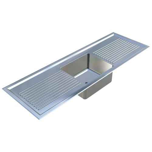 thumbnail image of Britex Single Centre Bowl Laboratory Sink 1200mm 1 Taphole Stainless Steel LSSCB-1200-REB2-304