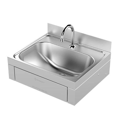 thumbnail image of Stoddart Plumbing Knee Operated Wash Basin With Tempering Valve WB.KO1.300.TV