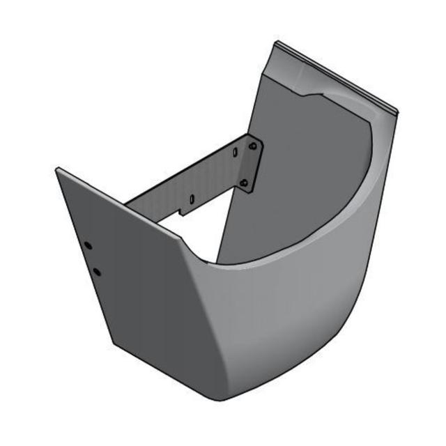 thumbnail image of GE Wallgate Full Shroud Only for Shb Dda Wall Mount Basin SHBS04