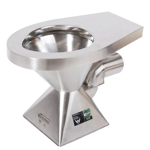 Southern Cross Stainless Steel Diabled Pedestal P Trap Toilet Pan TP2008