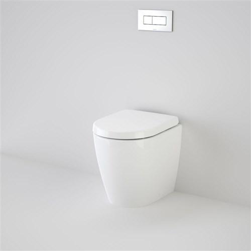 Caroma Urbane Compact Invisi II Wall Faced Toilet Suite With Soft Close Seat White 741500W