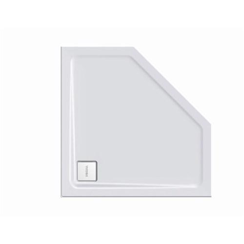 Decina Luna Angled Shower Base 1000mm x 1000mm x 64* Acrylic White SBANGLED