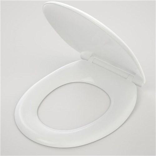 thumbnail image of Caroma Caravelle Seat Soft Close Quick Release Hinge With GermaGard White 254003W