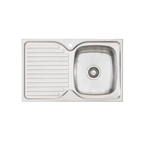 Harmony Single Bowl Right Hand Inset Sink 780 One Taphole Stainless steel