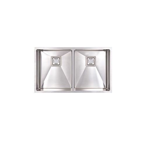 Seima Tetra 775 Double Centre Bowl Abovemount / Undermount Sink No Taphole Stainless Steel 191701