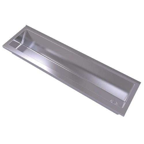 thumbnail image of Stainless Steel Ablution Trough 1200mm Right Hand Outlet With Brackets