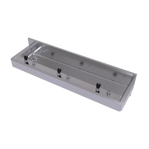 Stainless Steel Pre-plumbed Drink Trough 2000mm With Brackets DRT2000