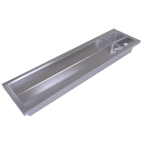 thumbnail image of Simcraft Stainless Steel Practical Trough 1200mm With Brackets PRT.1200