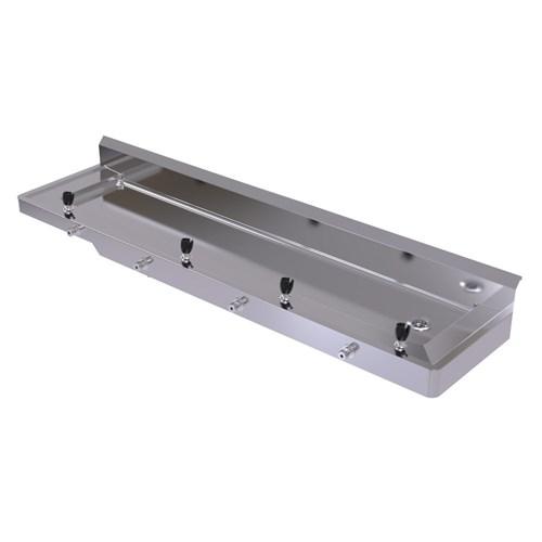 Simcraft Pre-plumbed Universal Drinking Trough 2000mm With 3 Bubblers And Brackets UDT.2000.WB.TAP003