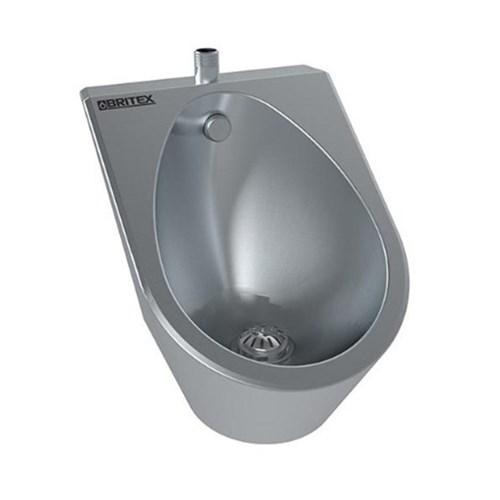 thumbnail image of Britex Stainless Steel Top Inlet Wall Hung Urinal Single Stall (No Sparge Pipe) UWHU