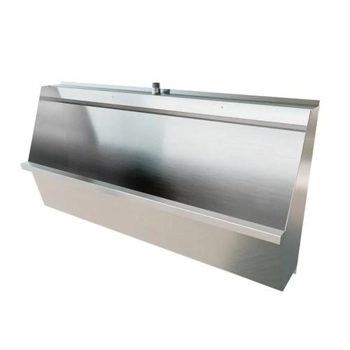 Stainless Steel Wall Hung Urinal Top Inlet Include Kit 1200mm