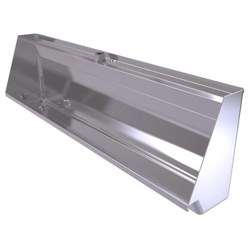 Stainless Steel Wall Hung Urinal Top Inlet Include Kit 1800mm