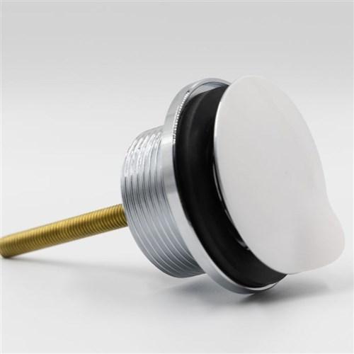 thumbnail image of Caroma 2-Part Plug & Waste With White Rubber Plug 32mm / 40mm Chrome 687327C