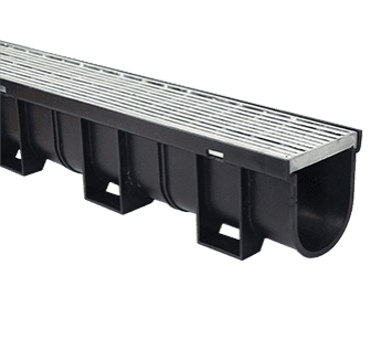 Easydrain Channel & Grate Galv Round Bar 1m 83307