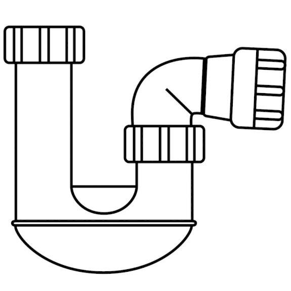 Poly Standard P-Trap 40mm