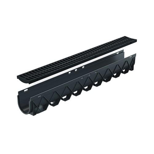 Reln Storm Drain Channel Black Grate 1 Metre