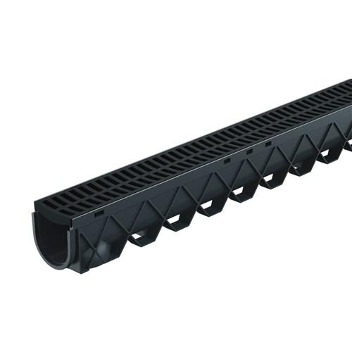 Reln Storm Drain Channel Black Grate 3 Metre