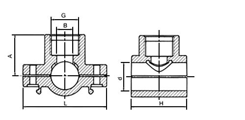 Poly Single Tapping Saddle 20mm x 15mm FI