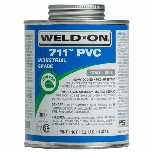 IPS 711 Weld On Medium Setting Solvent Cement Grey 946ml 711-946