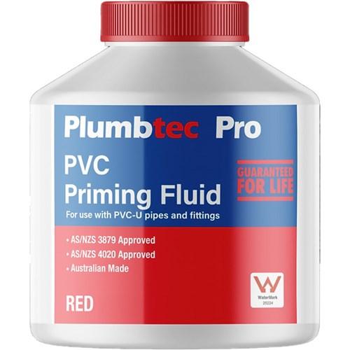 Plummas PVC Priming Fluid Red 250ml A5791