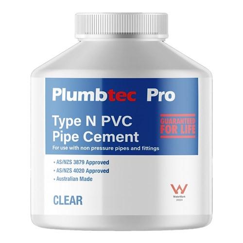 Plummas Type-P PVC Pressure Solvent Cement Clear 500ml A5780