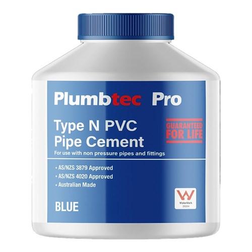 Plummas Type-N PVC Non Pressure Solvent Cement Blue 125ml A5581