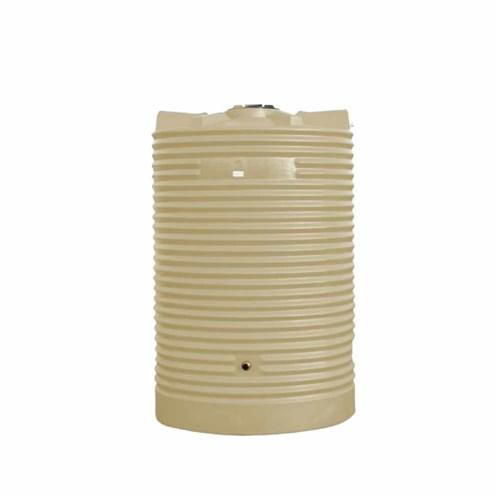 WCP Midi 1200 Litre Round Corrugated Poly Water Tank Smooth Cream 1005mm DIA x 1054mm HT MIDI1200L