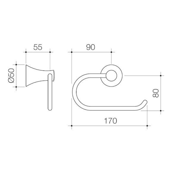 Caroma Elegance Toilet Roll Holder Chrome 631163