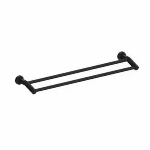 Harmony Meno Double Towel Rail 600mm Matte Black 35007B