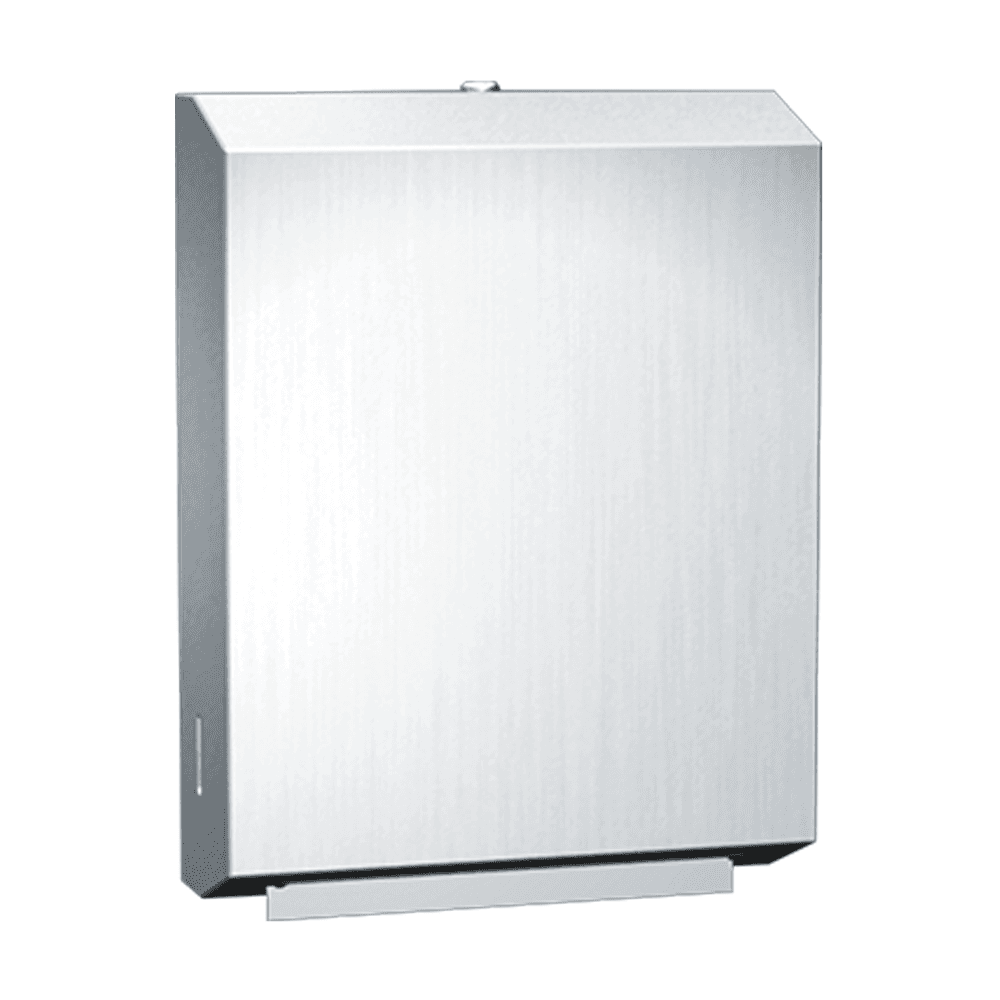 JD Macdonald Commercial Wall Mounted Paper Towel Dispenser Satin Stainless Steel