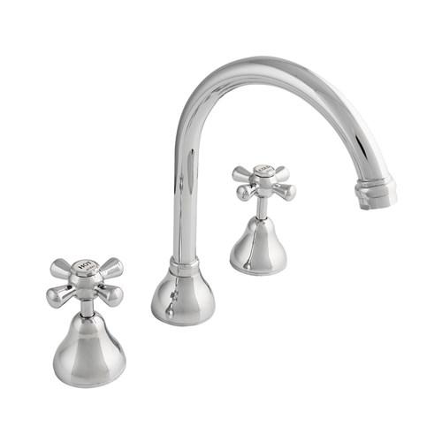 thumbnail image of Alder Verde Hob Bath Set Chrome 47590