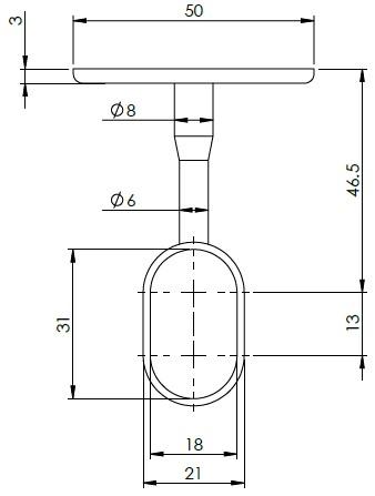 Udo Toilet Roll Spring Insert Chrome TRI-C