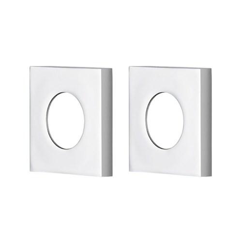 Udo Mini Square Cover Plate Pair Chrome MSCP-C