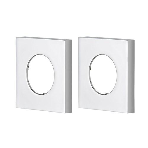 Udo Large Square Cover Plate Pair Chrome LSCP-C