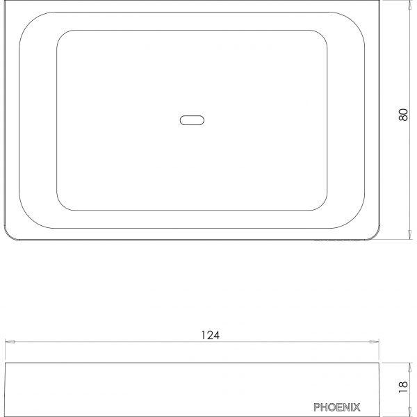 Phoenix Gloss Soap Dish Chrome GS895