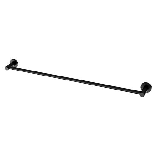 Phoenix Radii Single Towel Rail Round 800 Matte Black RA803