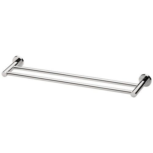 Phoenix Radii Double Towel Rail Round 600 Chrome RA813