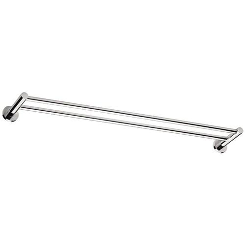 Phoenix Radii Double Towel Rail Round 800 Chrome RA812