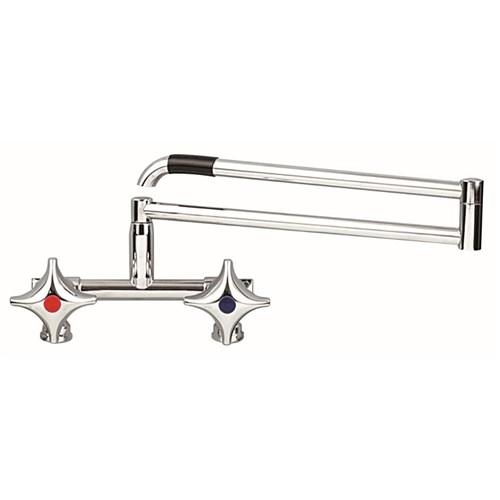 thumbnail image of Galvin Engineering Chrome Plated Exposed Laundry Assembly Side Entry Fixed W/ Folding Arm 11064