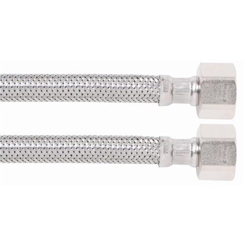 thumbnail image of Flexi Stainless Steel Water Connector With Pex Core F&F 15mm FI BSP x 225mm