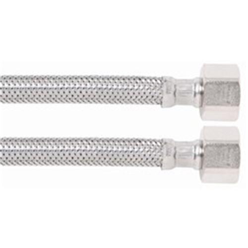 Flexi Stainless Steel Water Connector With Pex Core F&F 15mm FI BSP x 300mm