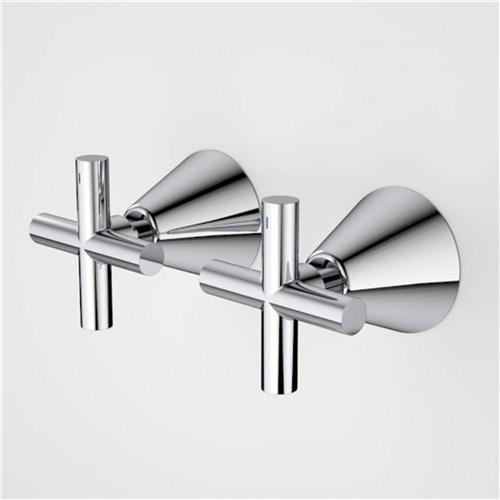 Caroma Coolibah Cross Wall Top Assemblies Chrome 90321C