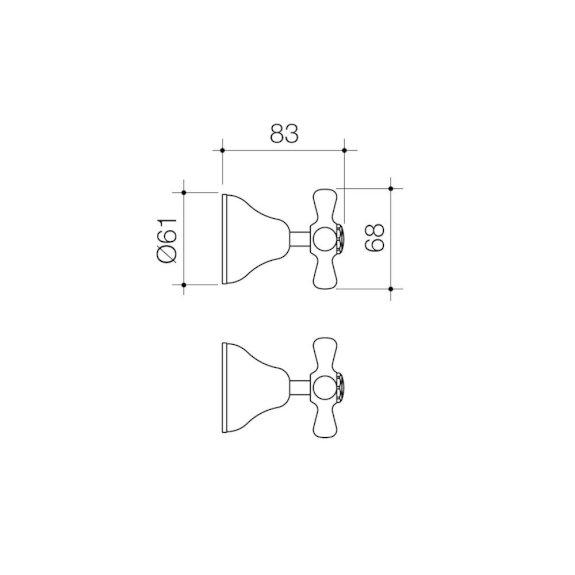 Dorf Eltoro Shower Set Chrome 2657.043A