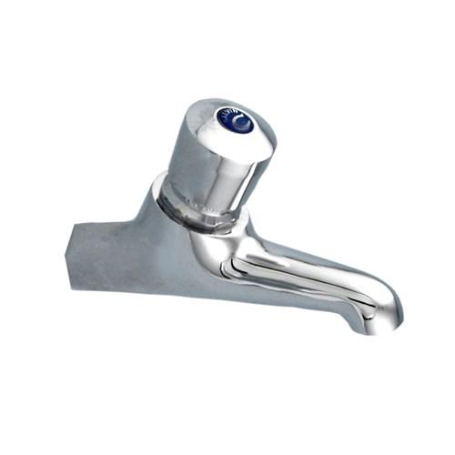 thumbnail image of Galvin Engineering Chrome Plated Ezy Push Button Deluxe Bib Tap Cold 35410